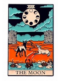The Moon Card Enamel Pin