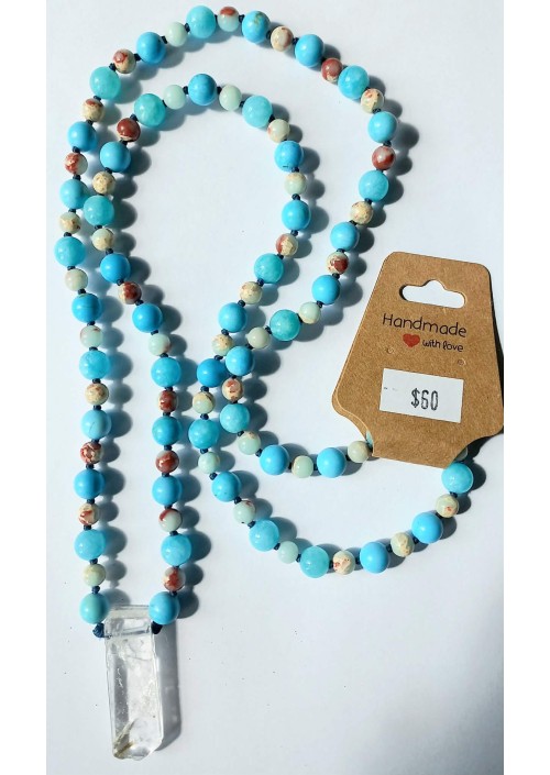 Blue Horizon Hand-Knotted Necklace