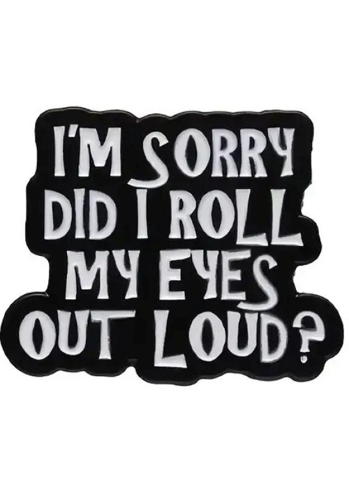 Eye Roll Enamel Pin