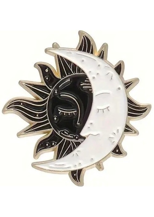 Sun & Moon Enamel Pin