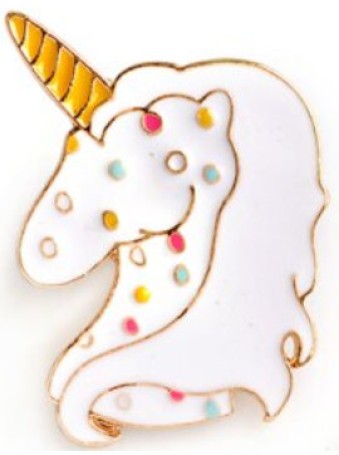 Spotty Unicorn Enamel Pin