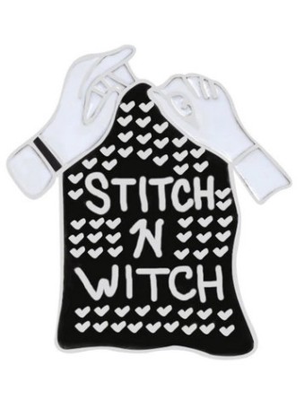 Stitch n Witch Enamel Pin