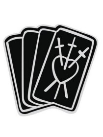 Three of Swords Enamel Pin