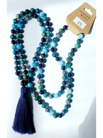 Tranquil Waters Hand-Knotted Mala