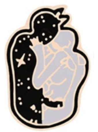 Galaxy Hug Enamel Pin