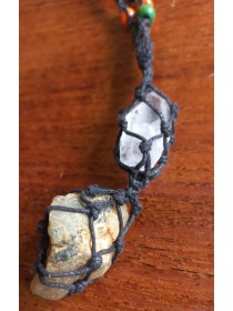 Clear Quartz & Flourite Travelling Talisman